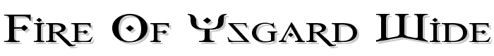 Fire Of Ysgard Wide font